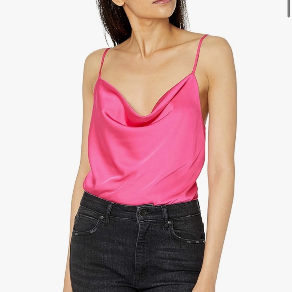The Drop Women's Pink Cowl Neck Camisole Top